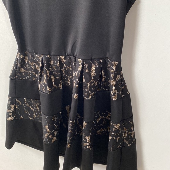 Ruby Rox Black Key Hole Back Lace Sleeveless Dress, Size 7 - Picture 3 of 10